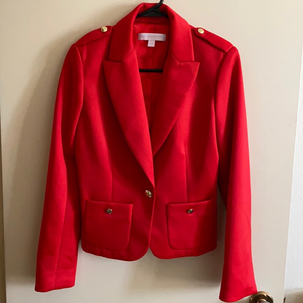 Red blazer
